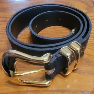 ACCESSORY LADY Genuine Leather Size 1X, Navy. Length 41". AFAIK, never worn.